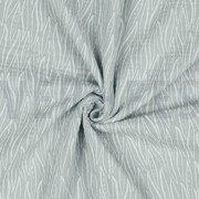DOUBLE GAUZE LEAVES LIGHT GREY (thumbnail) #2