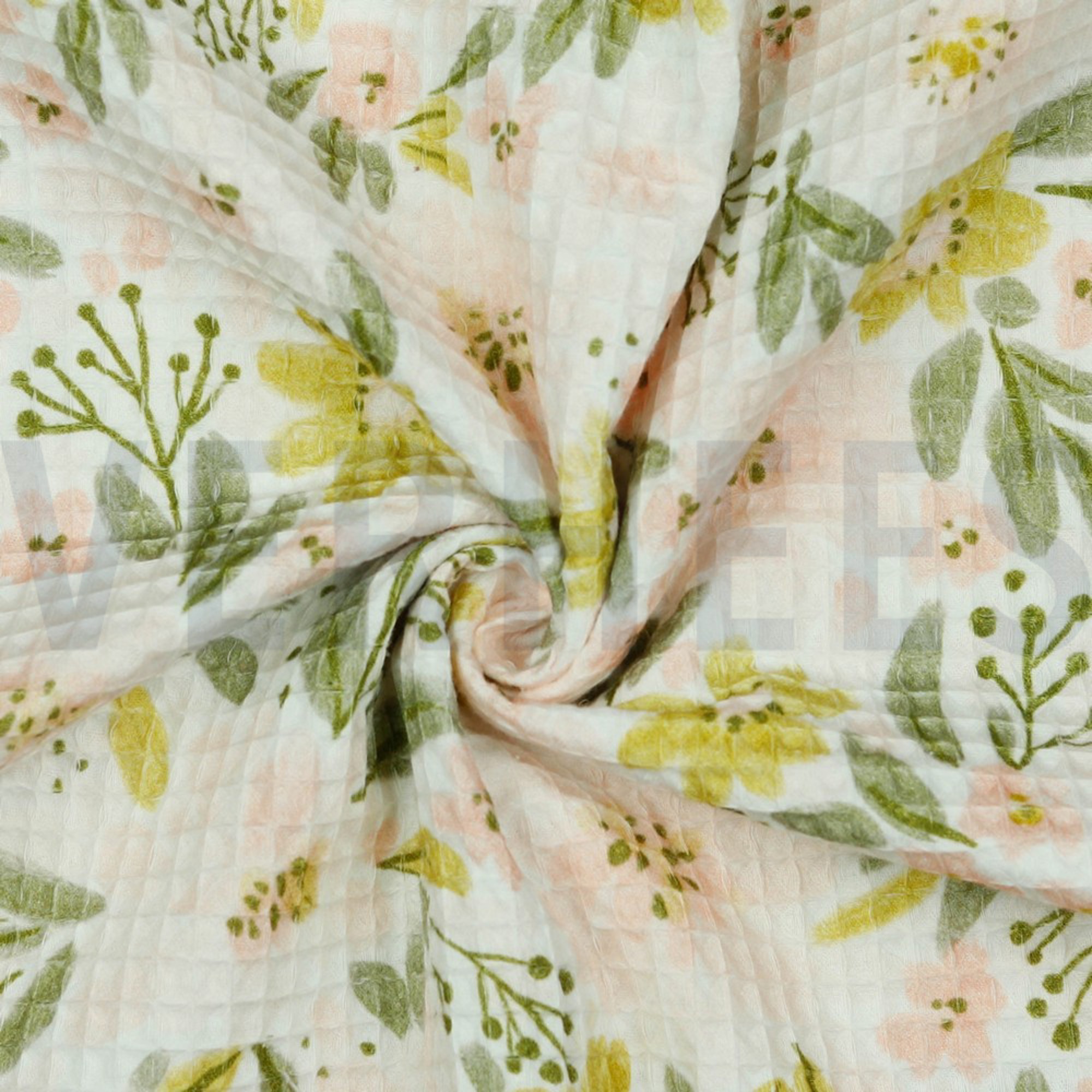 WAFFLE DIGITAL FLOWERS WHITE (high resolution) #2