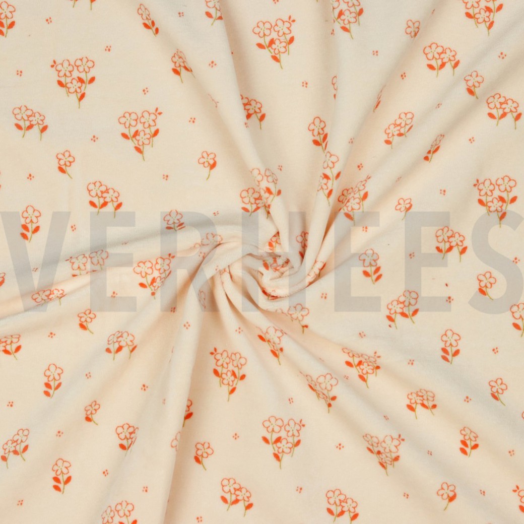 NICKY SMALL FLOWERS LIGHT SALMON #2