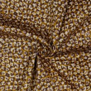 COTTON SATIN STRETCH ANIMAL SKIN LIGHT BROWN (thumbnail) #2