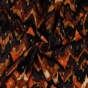 VISCOSE LUREX DIGITAL GRAPHIC DARK BROWN (thumbnail) #2