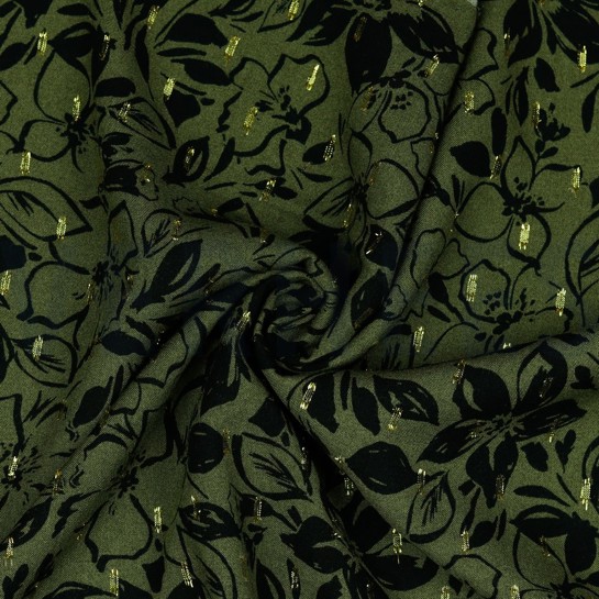 VISCOSE LUREX FLEURS CORNICHON #7
