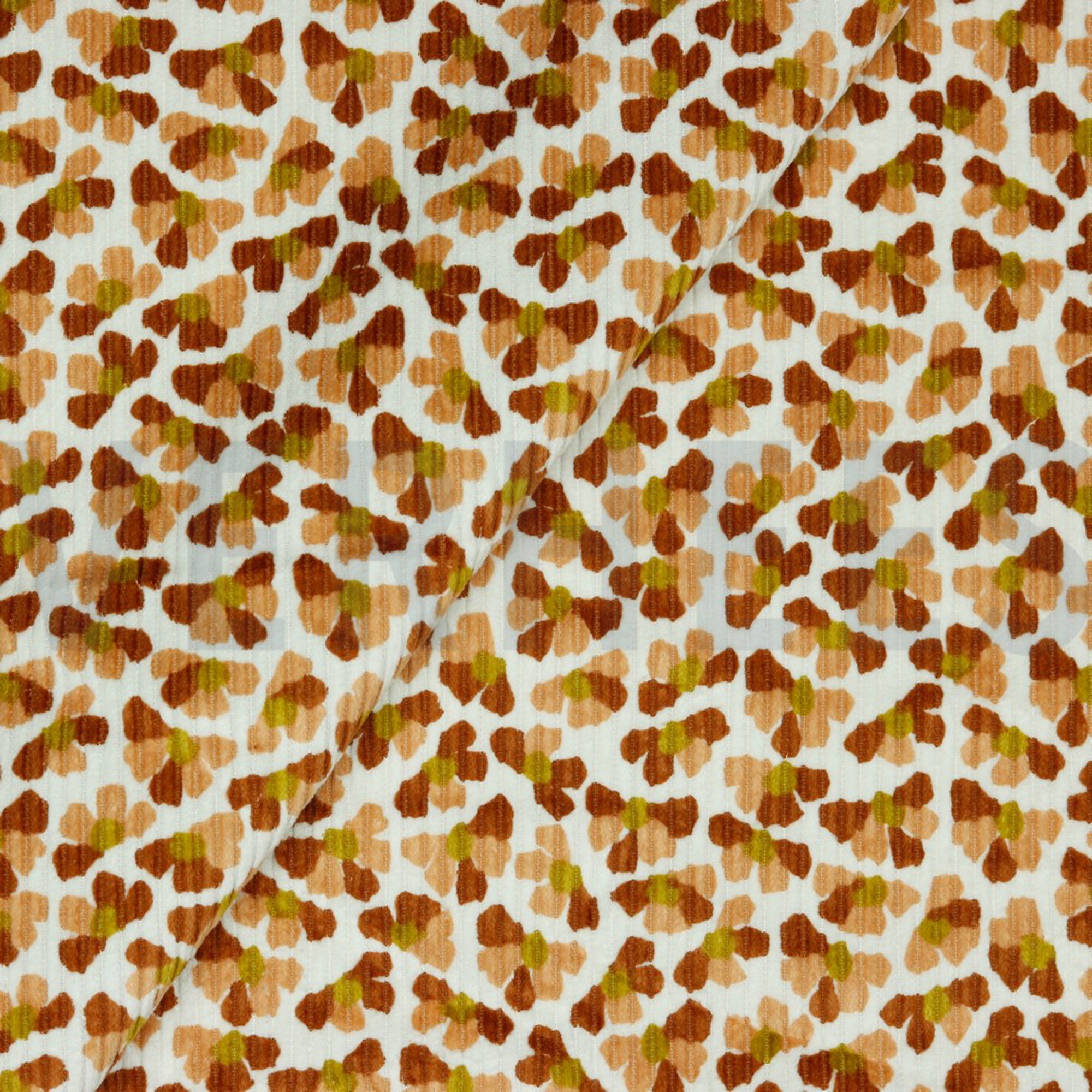 WASHED CORDUROY FLOWER WHITE (high resolution) #2
