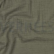 DOUBLE GAUZE DARK MOSS GREEN (thumbnail) #2