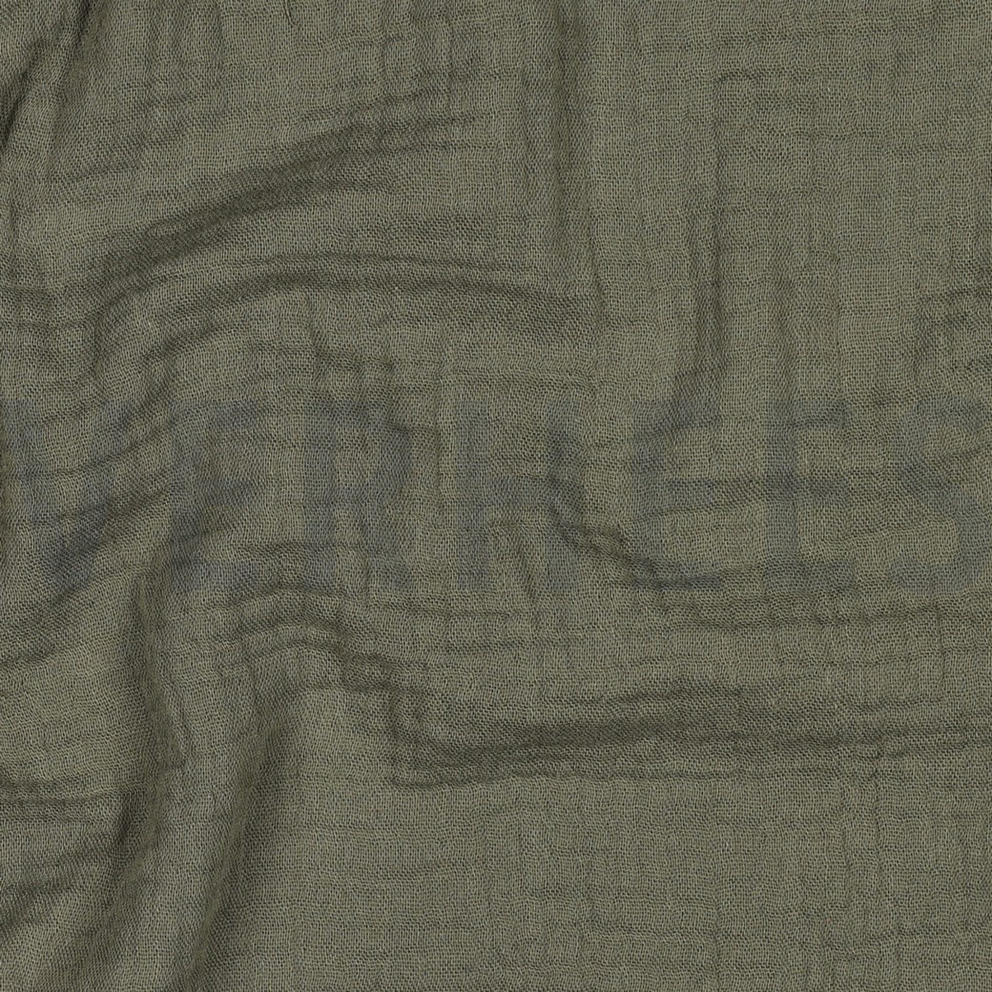 DOUBLE GAUZE DARK MOSS GREEN (high resolution) #2