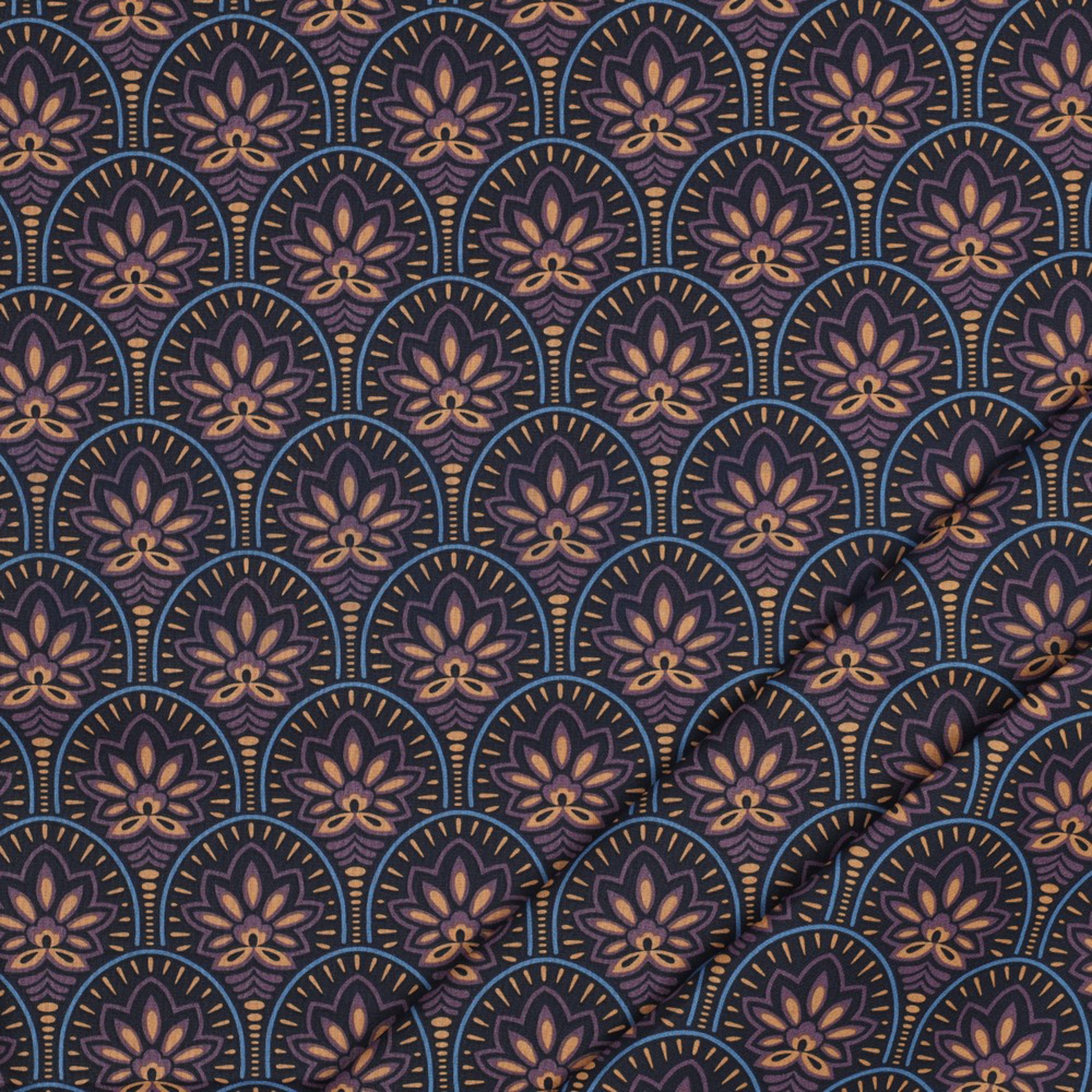 COATED COTTON ABSTRACT NAVY (high resolution) #2