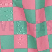 COATED COTTON CHECK GREEN / PINK (thumbnail) #2