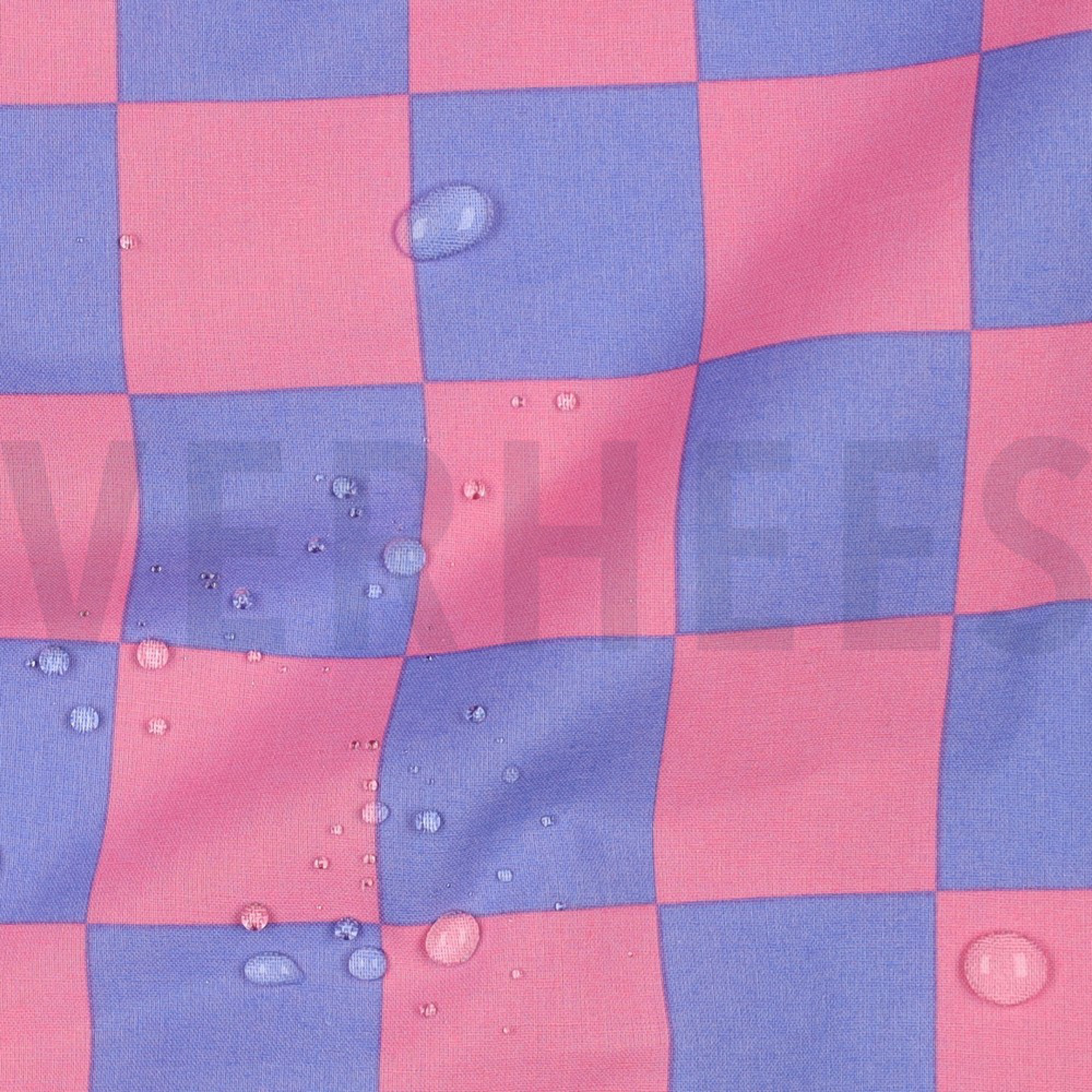 COATED COTTON CHECK BLUE / PINK (high resolution) #2