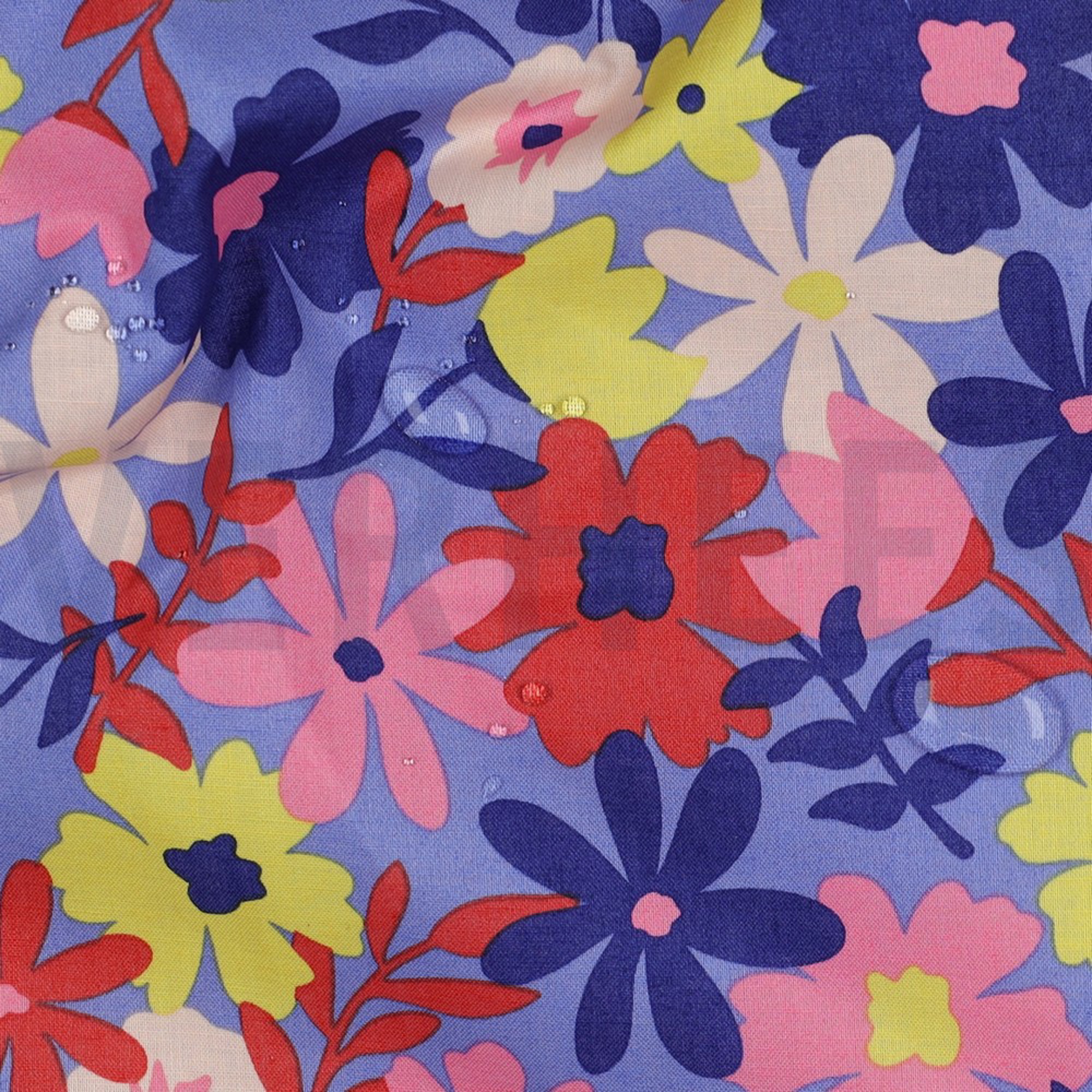 COATED COTTON FLOWERS BLUE (high resolution) #2