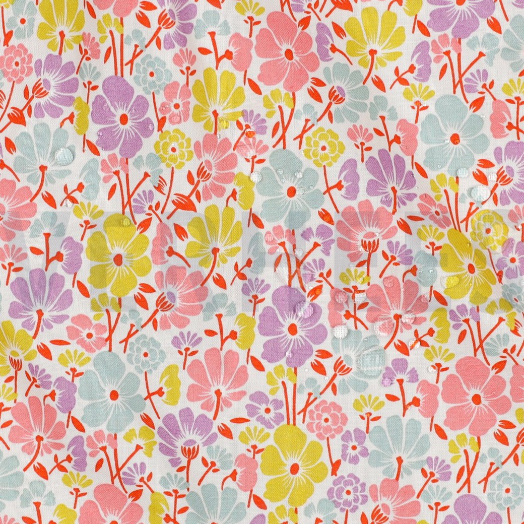 COATED COTTON FLOWERS WHITE #2
