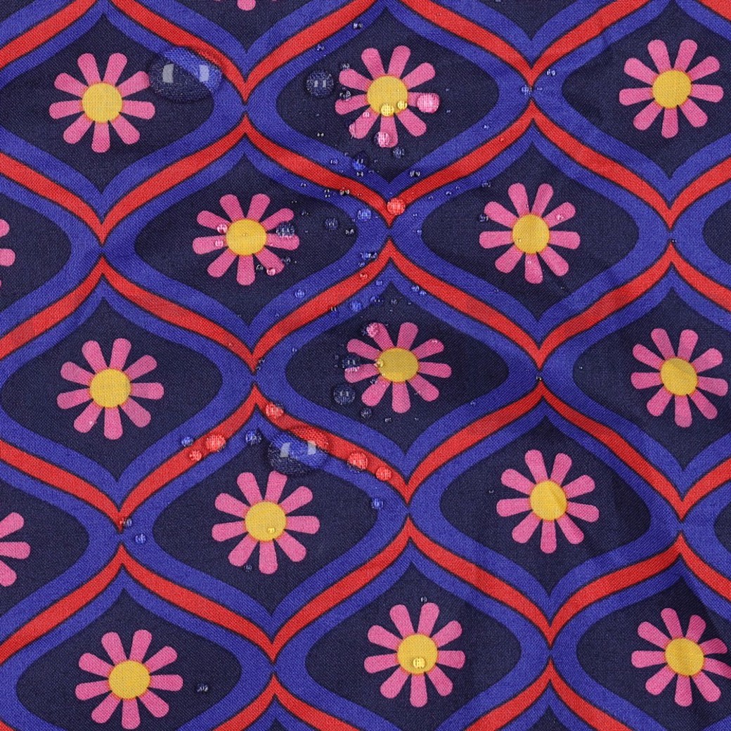 COATED COTTON FLOWERS NAVY #2