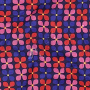 COATED COTTON FLOWERS NAVY (thumbnail) #2