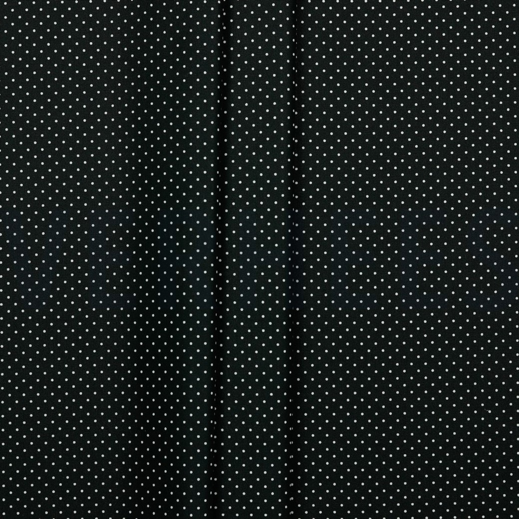 COATED COTTON PETIT DOTS BLACK #2