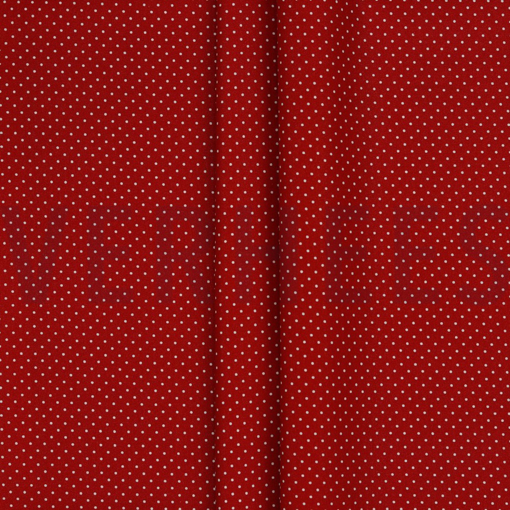 COATED COTTON PETIT DOTS RED #2