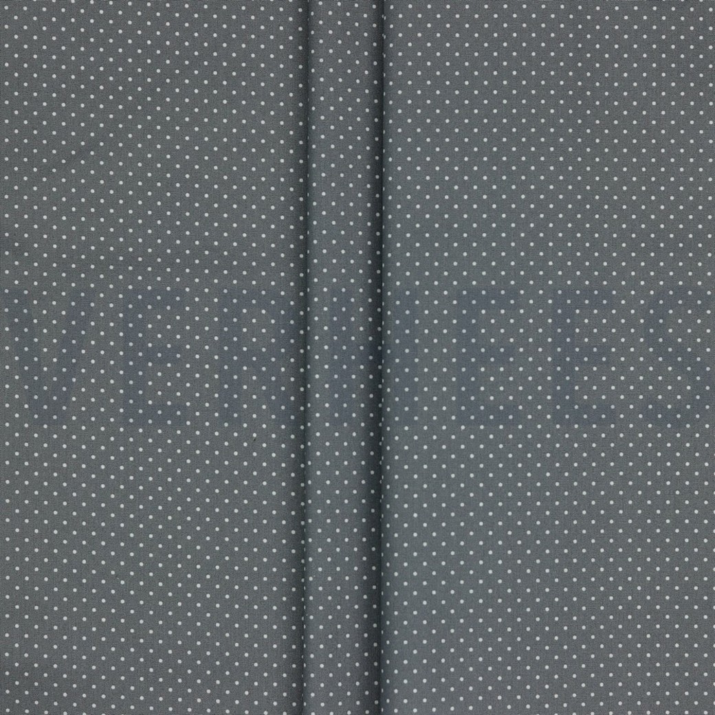 COATED COTTON PETIT DOTS GREY #2