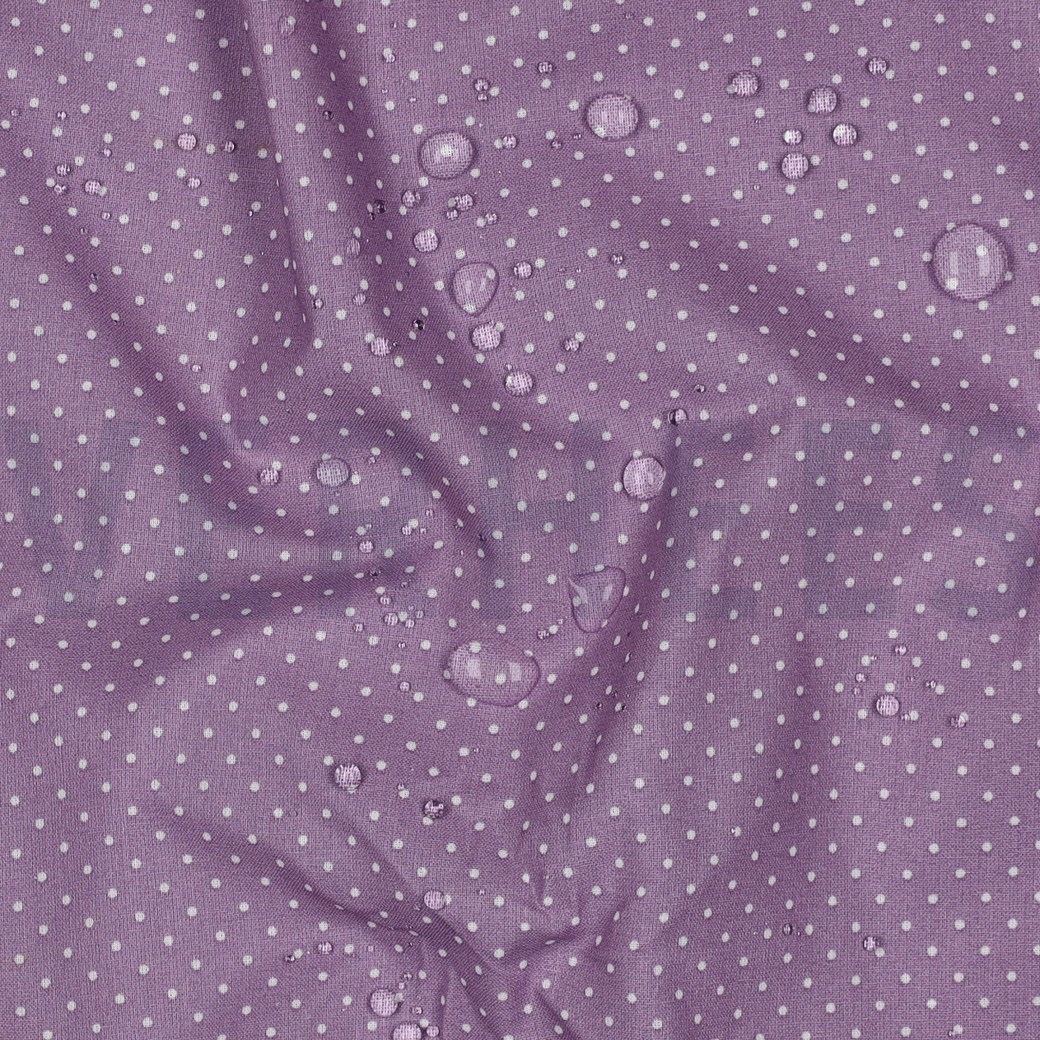 COATED COTTON PETIT DOTS LILAC #2
