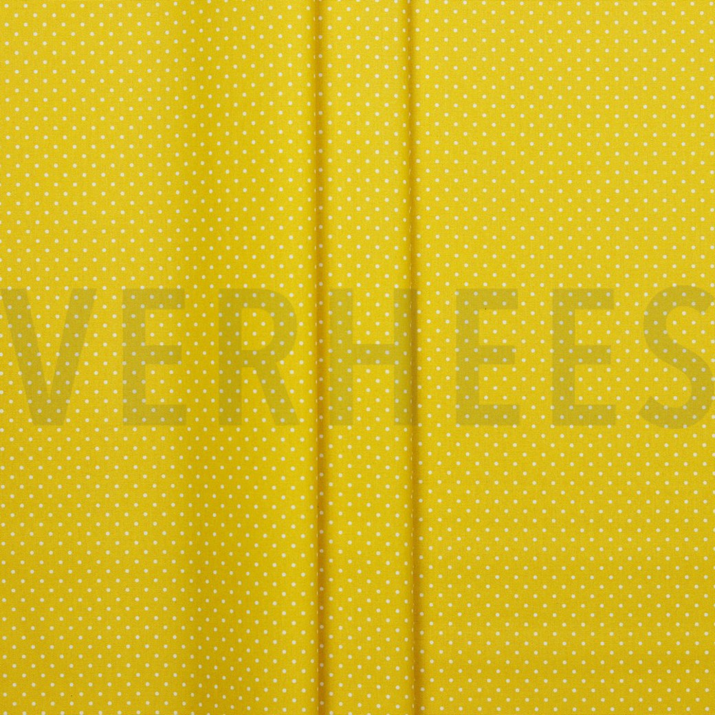 COATED COTTON PETIT DOTS YELLOW #2