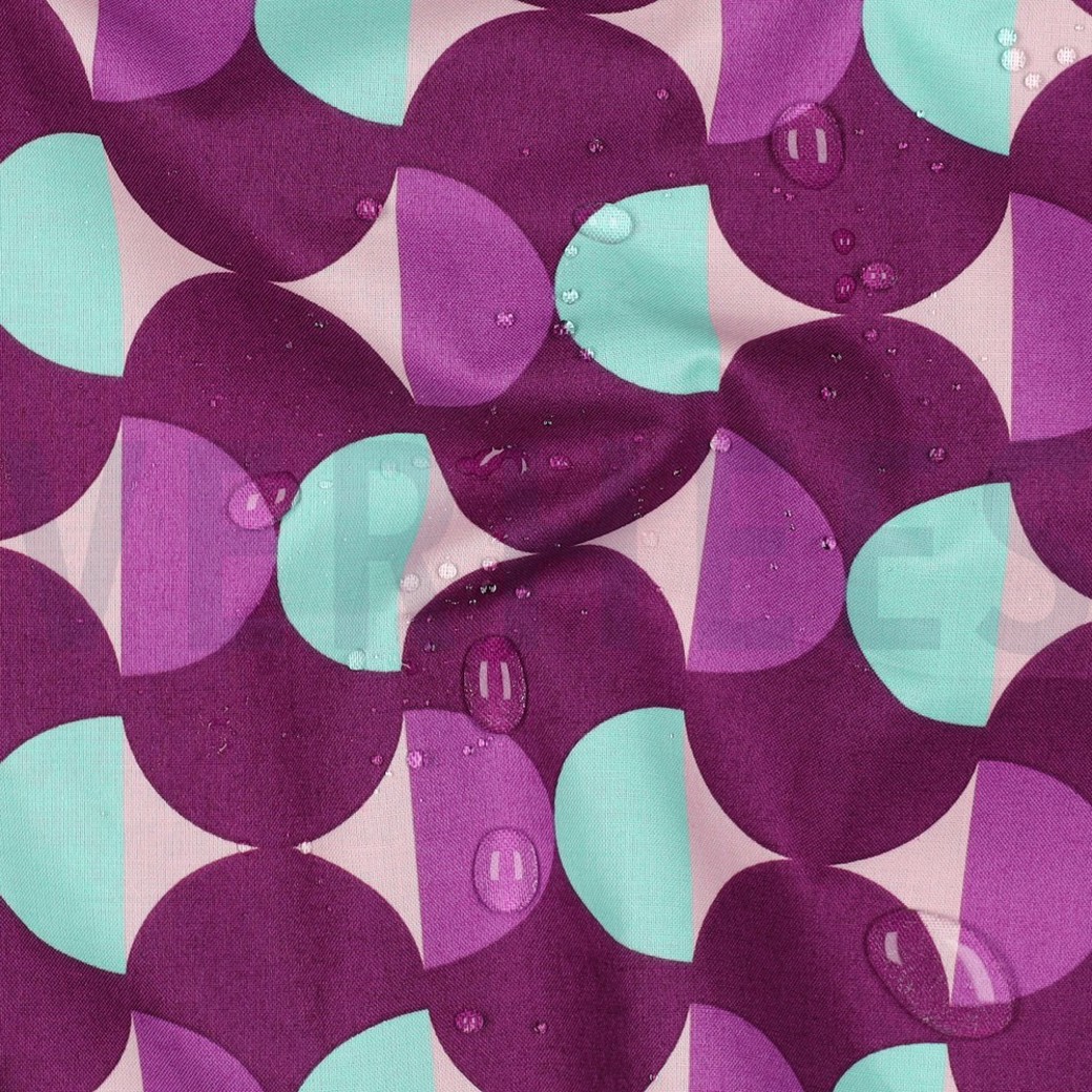 COATED COTTON GRAPHIC PURPLE #2