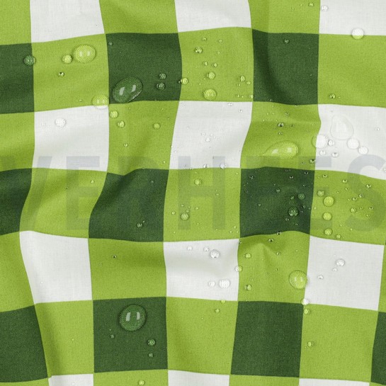 COTON ENDUIT CARREAUX VERT FONCÉ #7