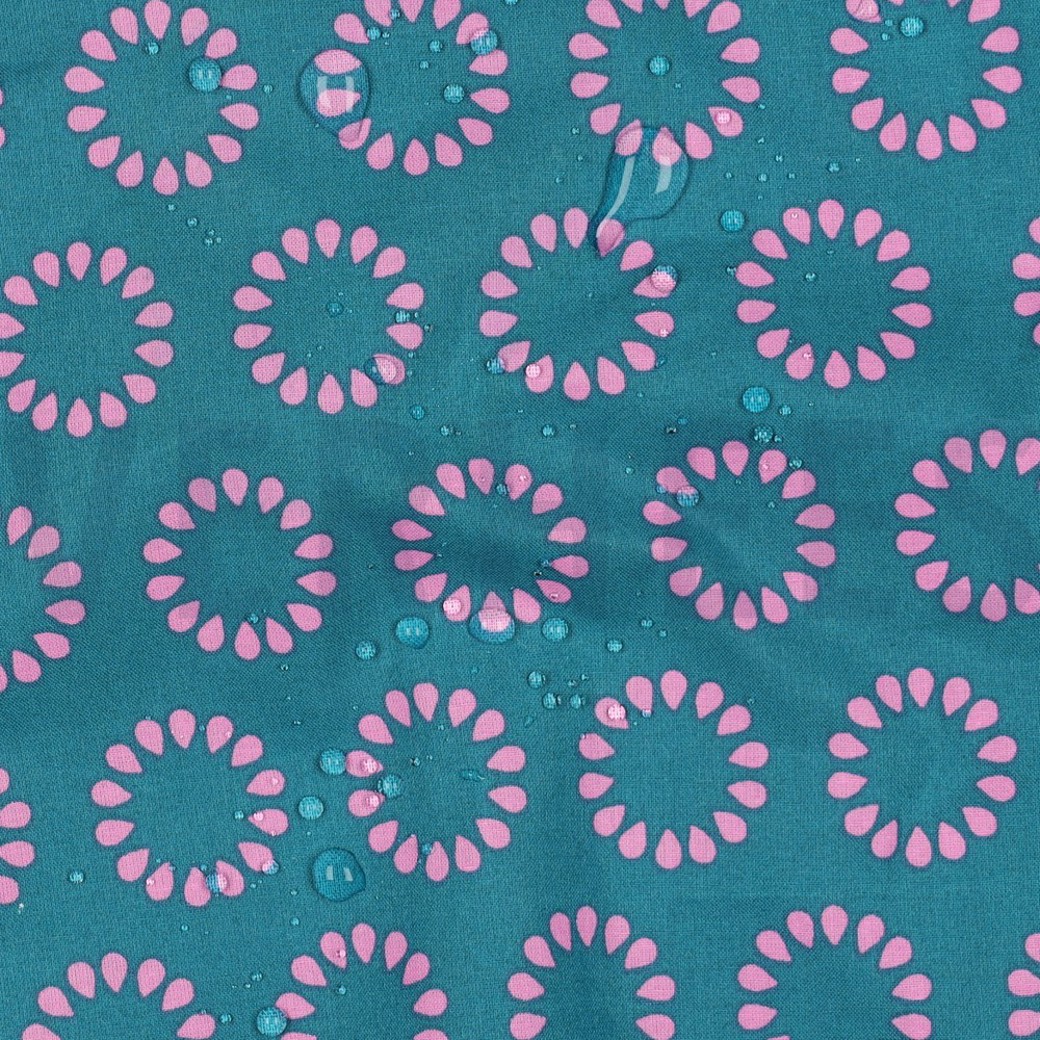 COATED COTTON CIRCLES PETROL #2