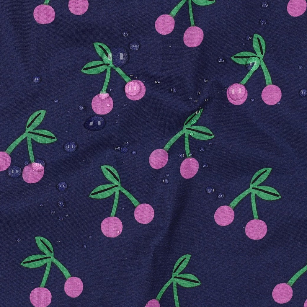 COATED COTTON CHERRIES NAVY #2
