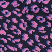 COATED COTTON ANIMAL SKIN NAVY (thumbnail) #2