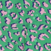 COATED COTTON ANIMAL SKIN GREEN (thumbnail) #2