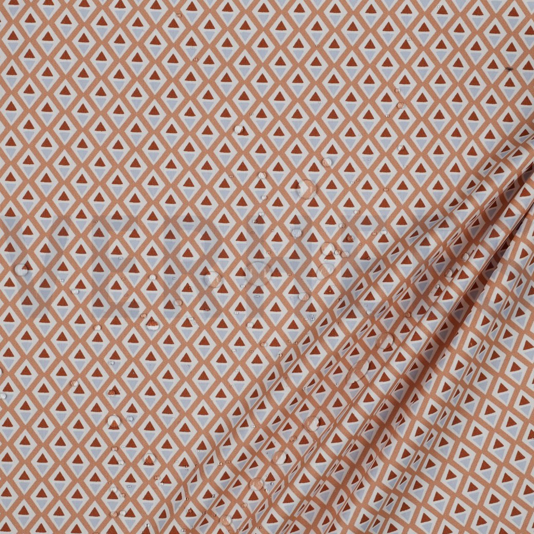 COATED COTTON ABSTRACT LIGHT APRICOT #2