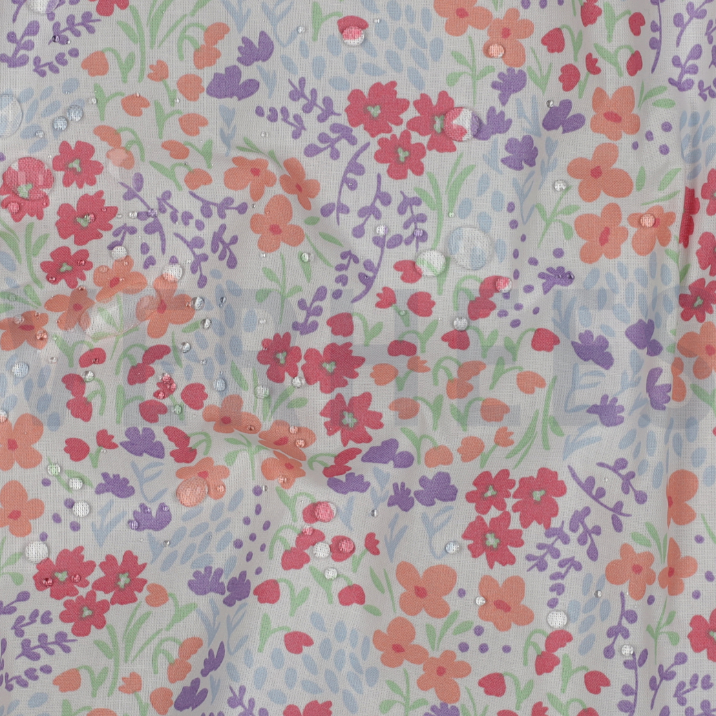 COATED COTTON FLOWERS WHITE #2
