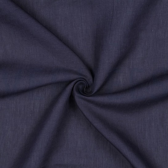 EUROPEAN FLAX LEINEN 125 G/M² MARINEBLAU #7