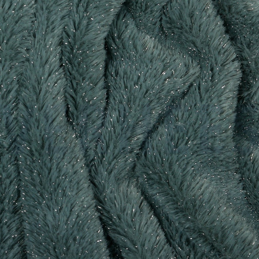FAUX FUR WITH SILVER LUREX GREY #3