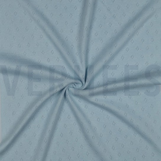 JERSEY TRICOTÉ AJOURÉ BLEU CLAIR #7