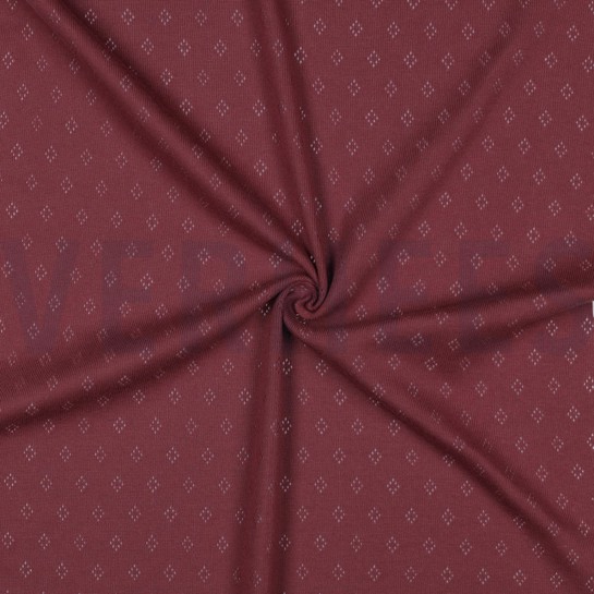 FEINSTRICKJERSEY AJOUR MAUVE #7