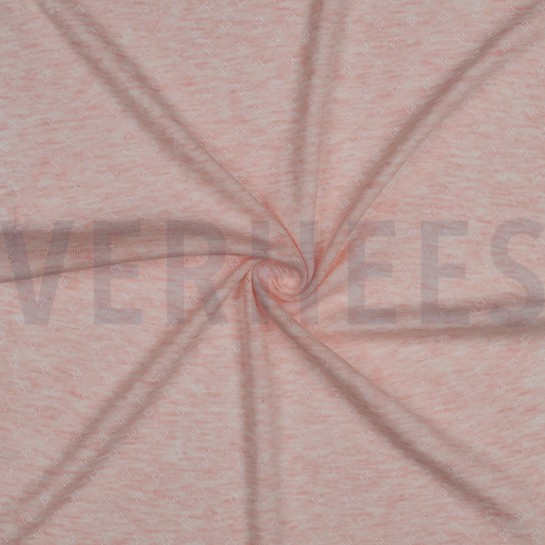 FEINSTRICKJERSEY AJOUR ROSÉ MELIERT #7