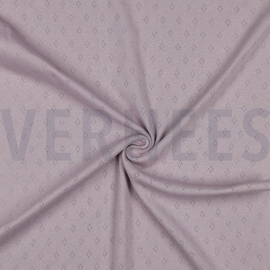 FEINSTRICKJERSEY AJOUR ALT LILA #7