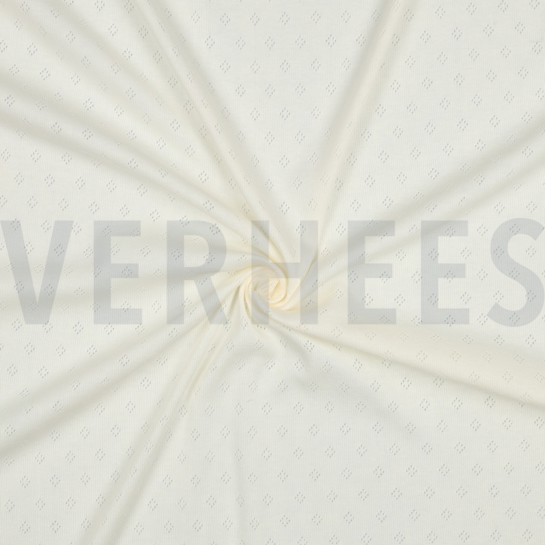 FEINSTRICKJERSEY AJOUR ECRU #7