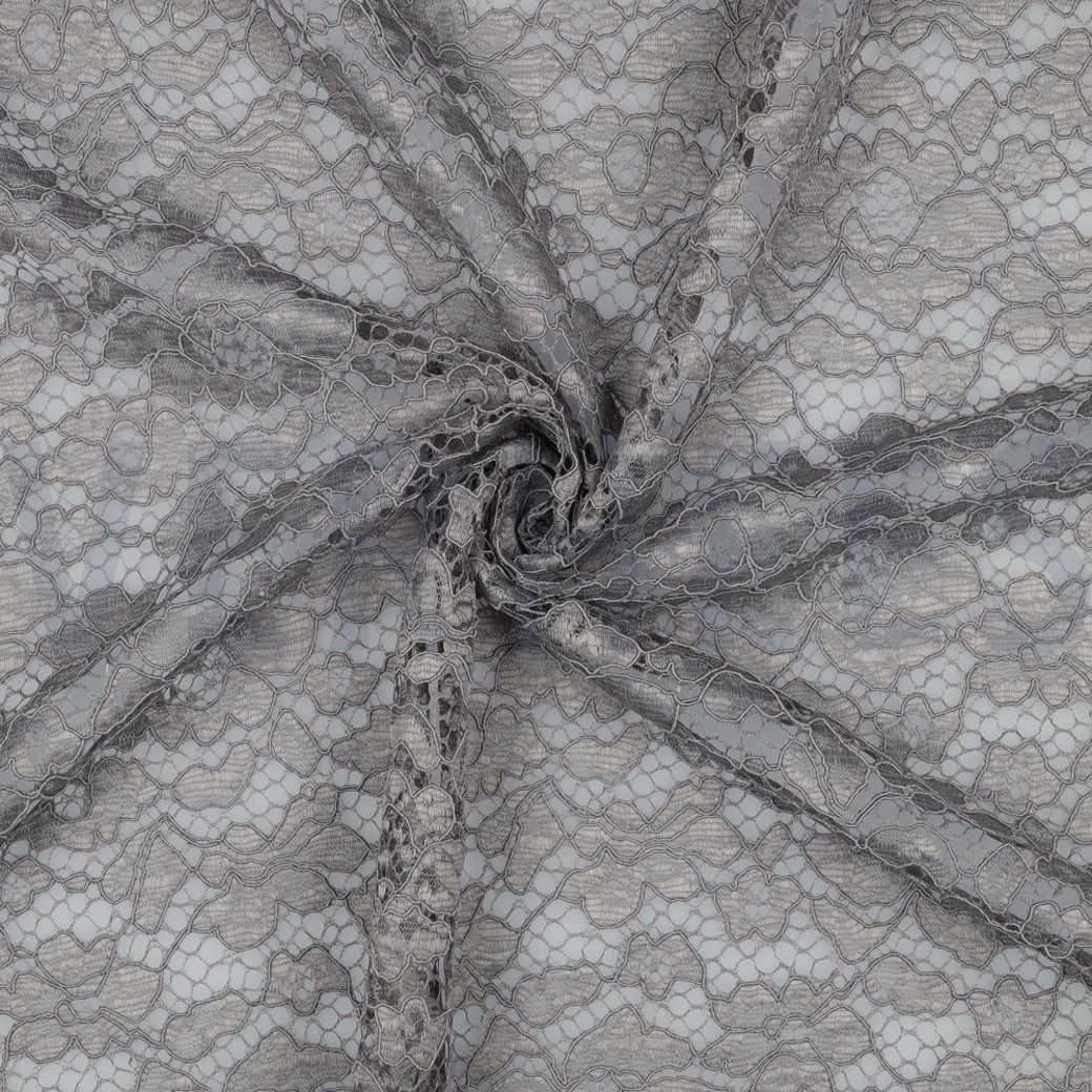 LACE BORDER 2 SIDES GREY #3