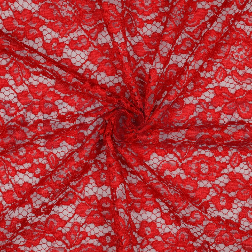 LACE BORDER 2 SIDES RED #3