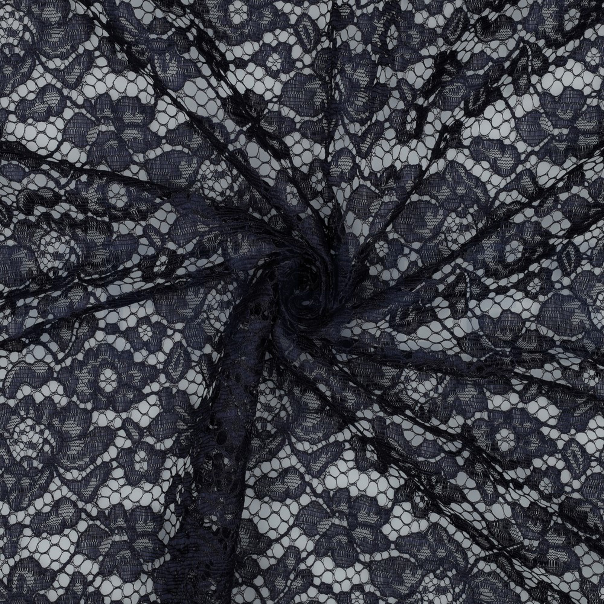 LACE BORDER 2 SIDES NAVY (high resolution) #3
