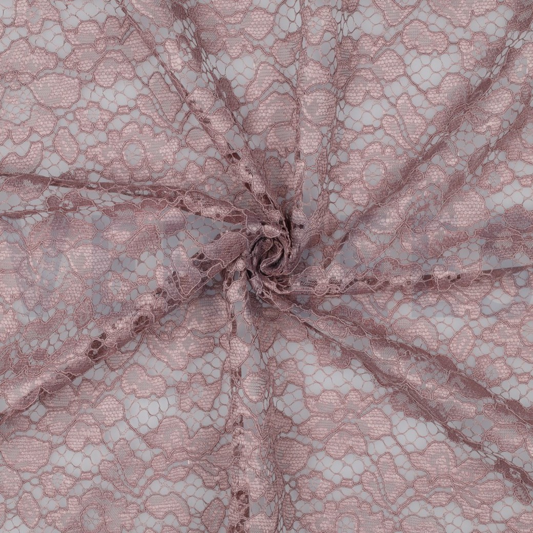 LACE BORDER 2 SIDES MAUVE #3