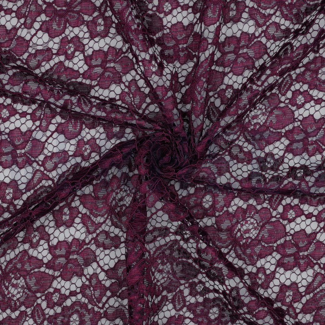 LACE BORDER 2 SIDES PURPLE #3