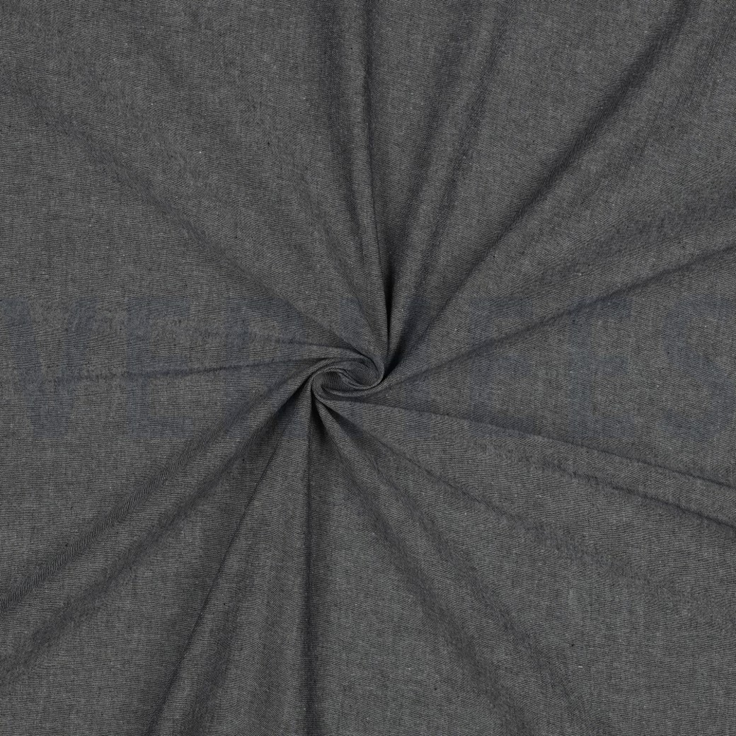 YARN DYED POPLIN BLACK #3