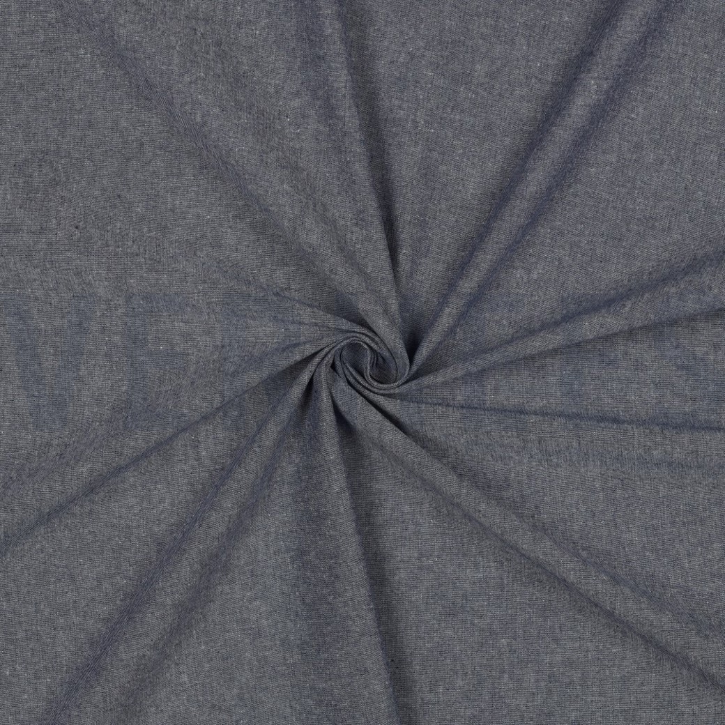 YARN DYED POPLIN NAVY #3