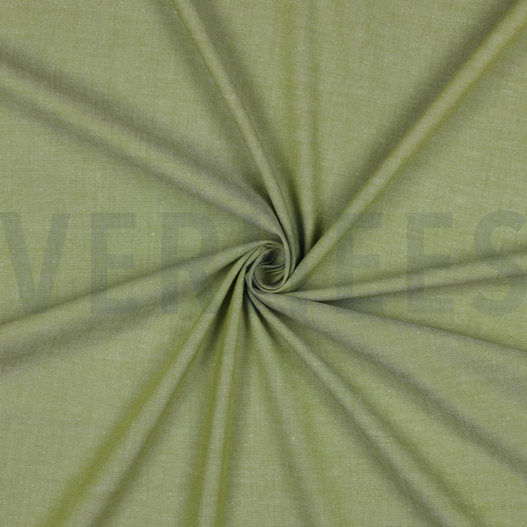 YARN DYED POPLIN OLD LIME #3