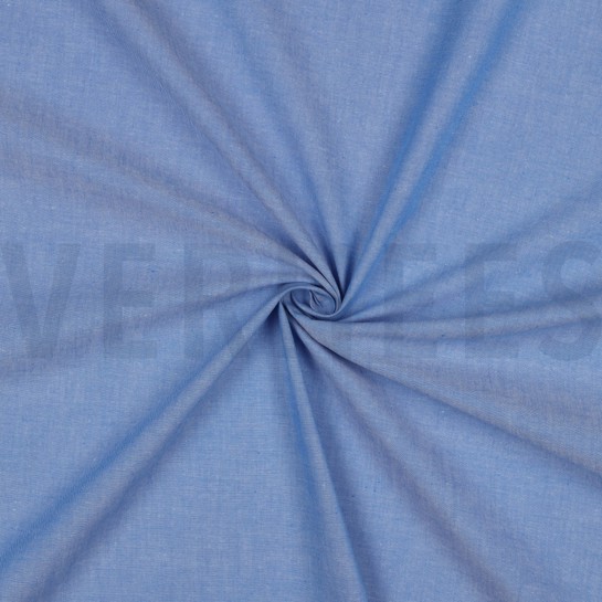 GARENGEVERFD POPLIN HEMELSBLAUW #7