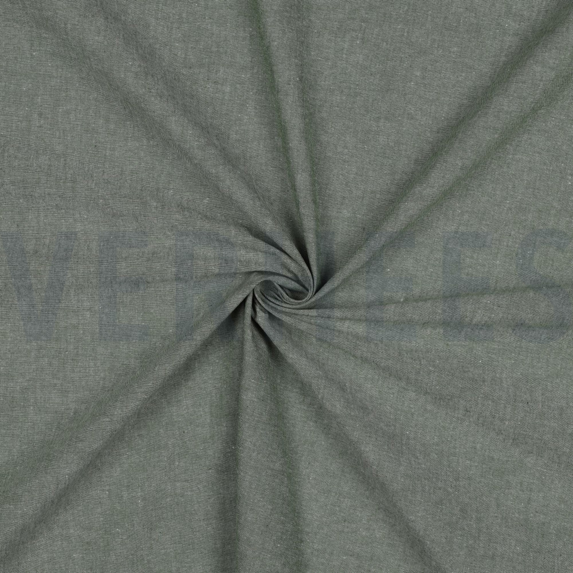 YARN DYED POPLIN DARK GREEN (high resolution) #3