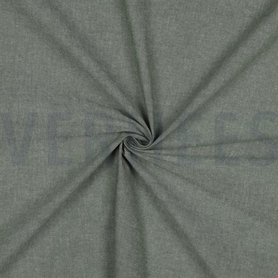 GARNFÄRBT POPELINE DUNKELGRÜN #7