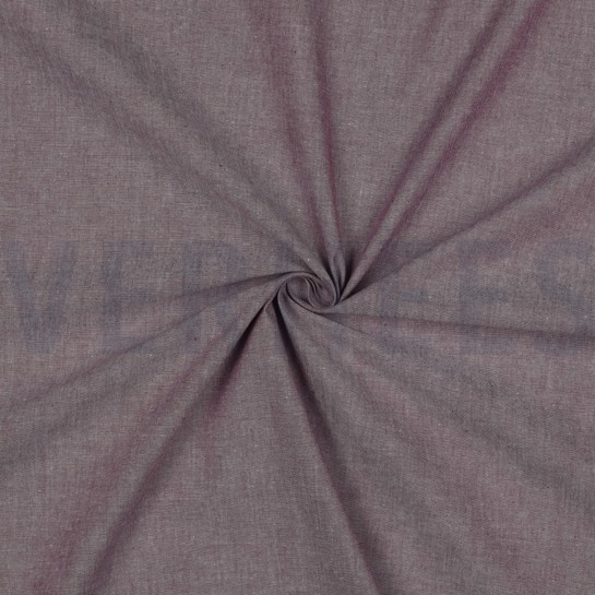 YARN DYED POPLIN AUBERGINE #7