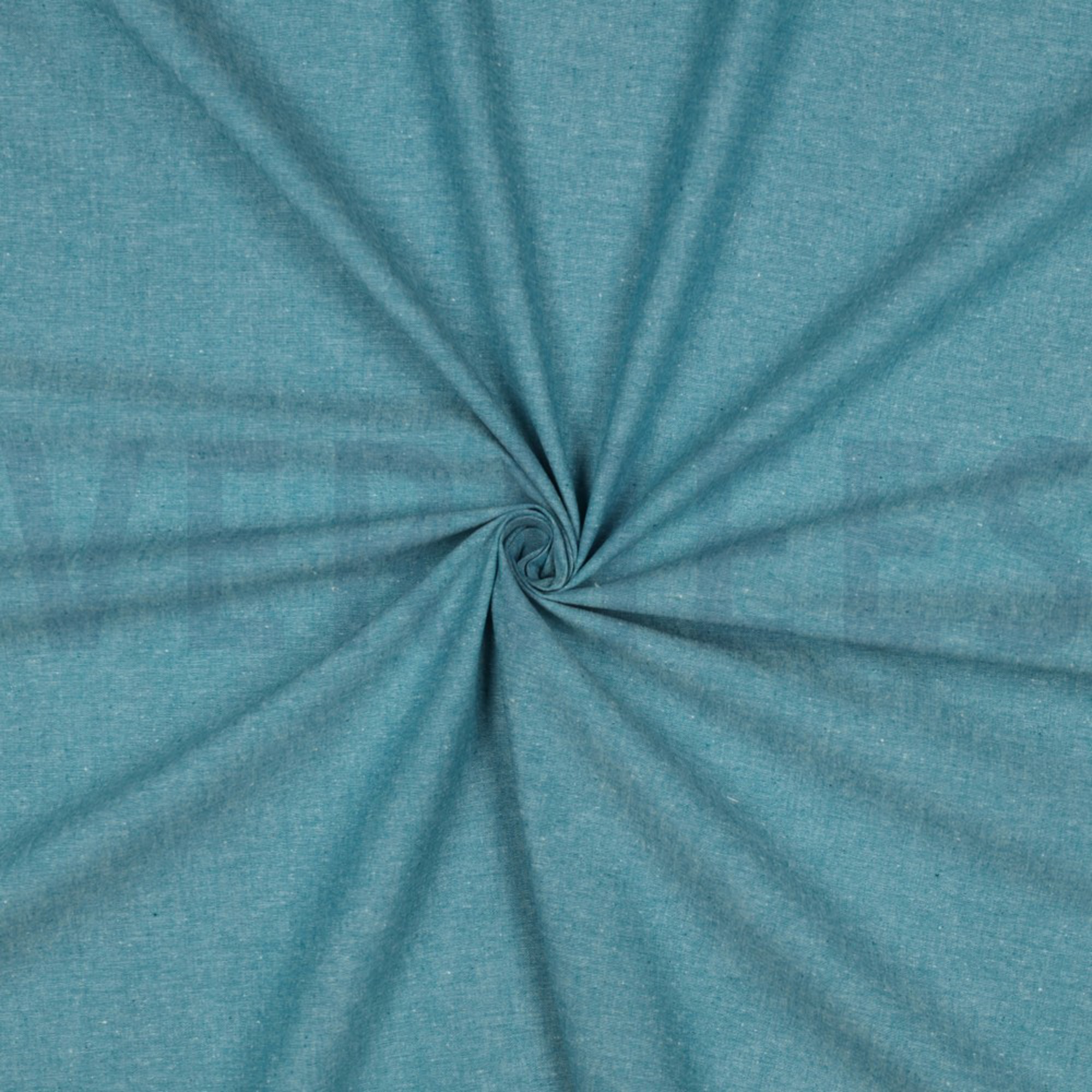 YARN DYED POPLIN PETROL (high resolution) #3