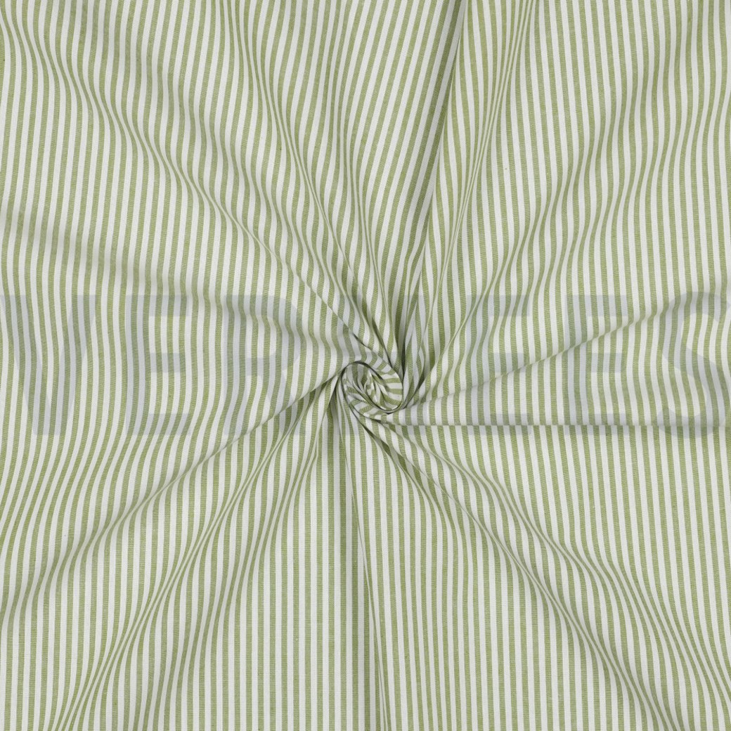 YARN DYED STRIPE 3MM OLD LIME #3